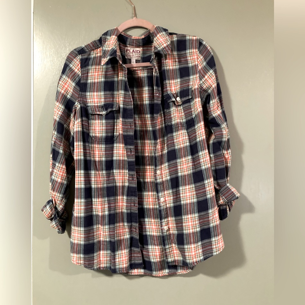 Plaid button up.
